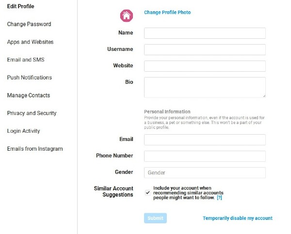Challenge #2 – Create an Instagram Page